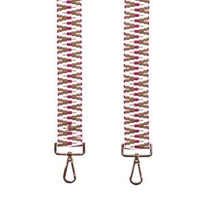 Pom Pom London Strap Burgundy Twill